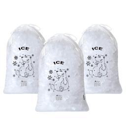 Customized Disposable Plastic Ice Bag Packing with logo with Drawstring - thumbnail 1