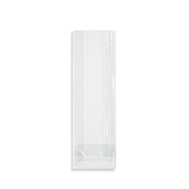 Custom Transparent Cellophane Square Bottom Bags Gusset OPP Cello Bags for Candy Popcorn - product image 2